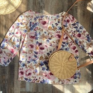Lauren Conrad: Floral blouse with adorable sleeves